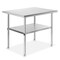 GRIDMANN Stainless Steel Work Table, NSF Commercial Kitchen Prep Table with Under Shelf for Restaurant and Home